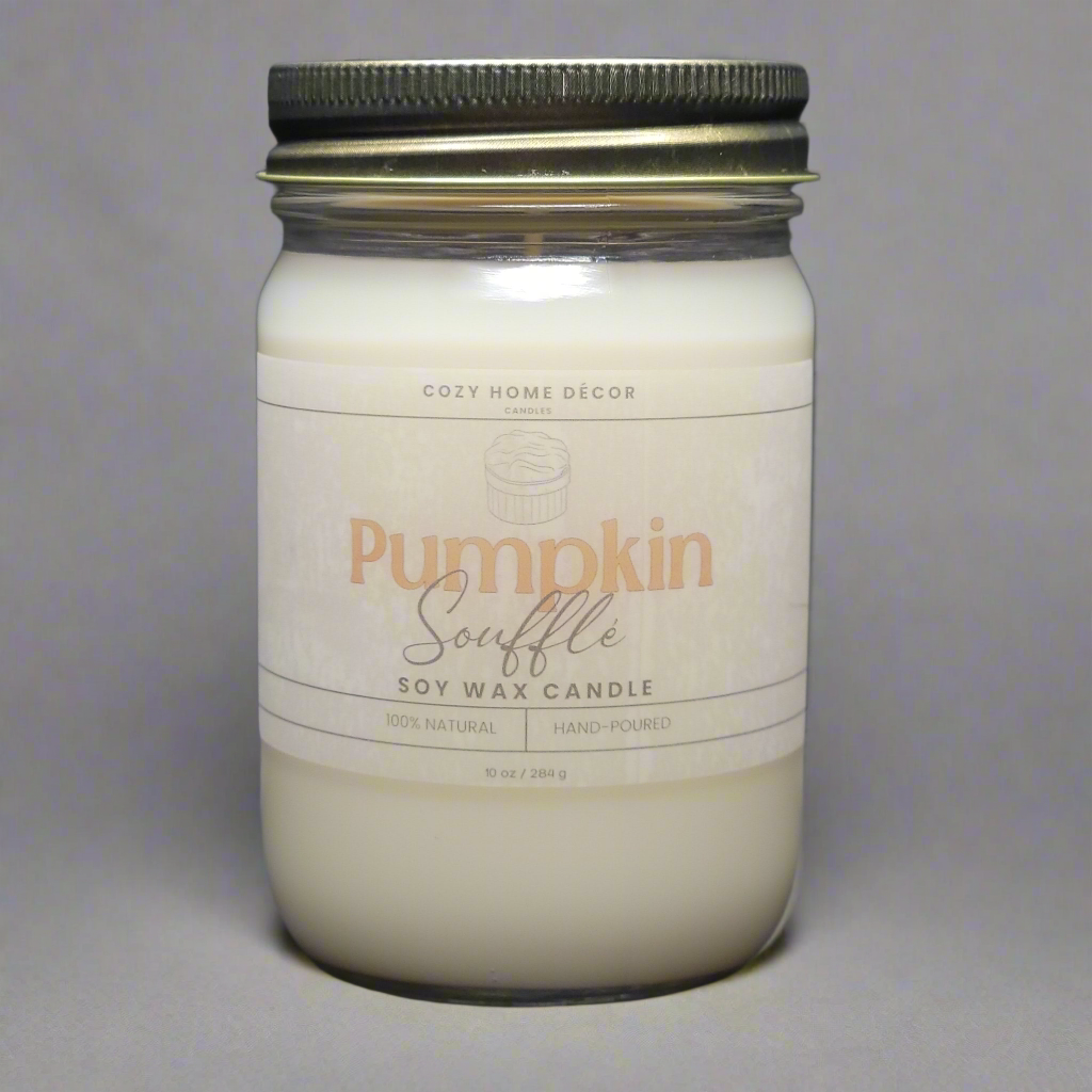 10 oz Pumpkin Soufflé Mason Jar Candle