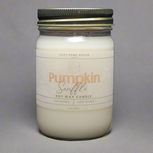 10 oz Pumpkin Soufflé Mason Jar Candle
