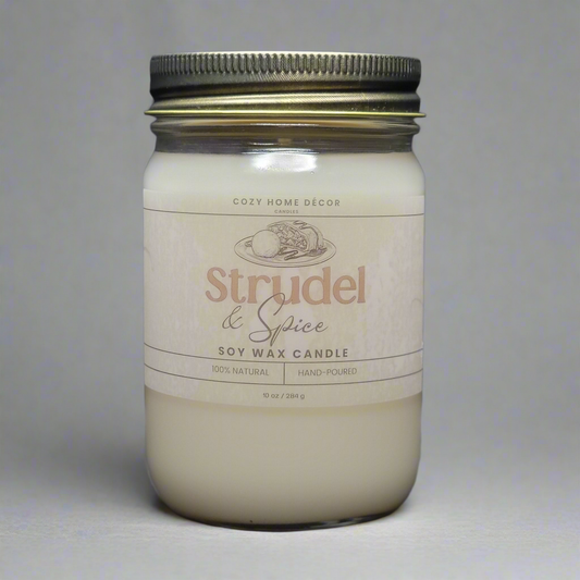 10 oz Strudel & Spice Mason Jar Candle