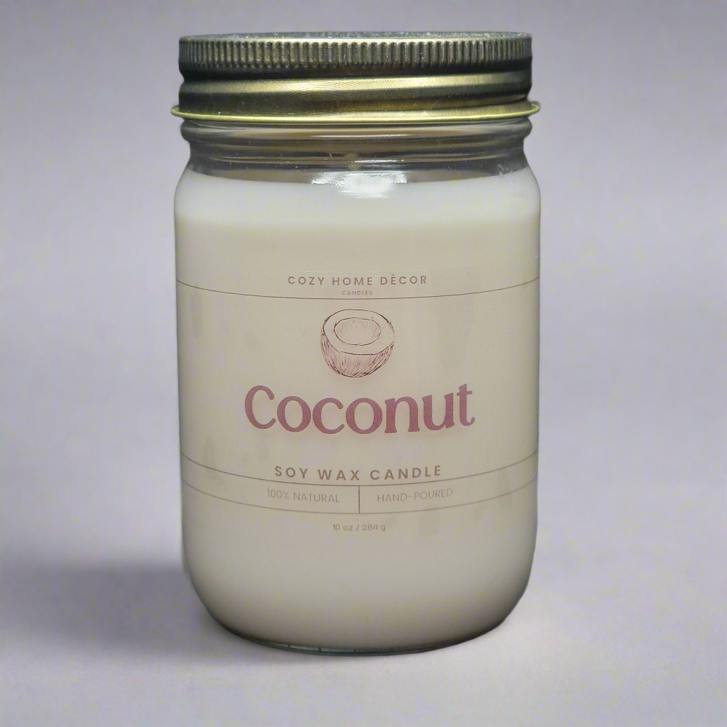 10 oz Coconut Mason Jar Candle