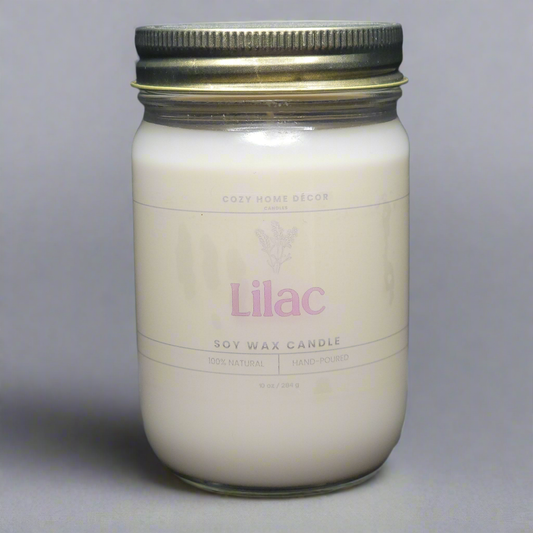 10 oz Lilac Mason Jar Candle