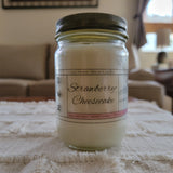 10 oz Strawberry Cheesecake Mason Jar Candle