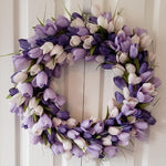 Purple Tulip Wreath