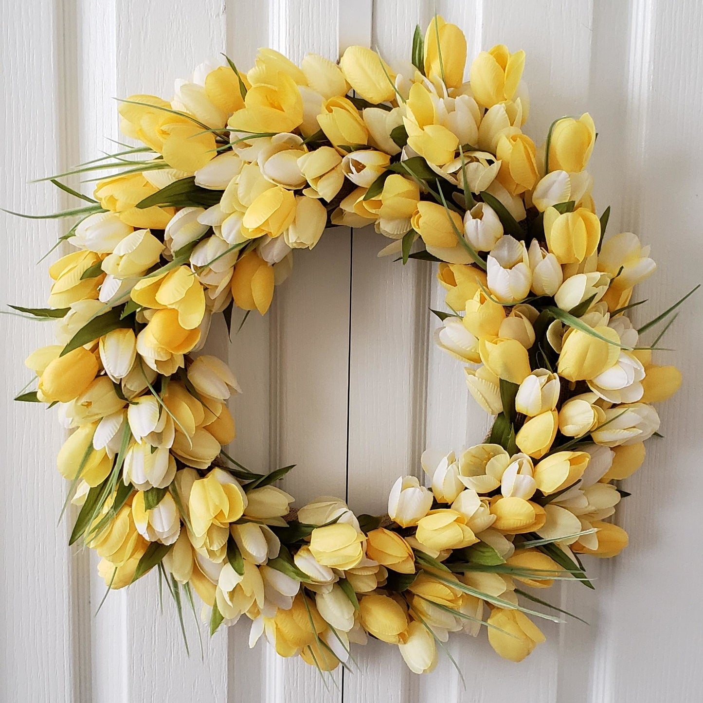 Yellow Tulip Wreath