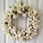 White Tulip Wreath