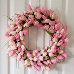 Pink Tulip Wreath