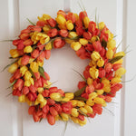 Product image for the 14 inch Fall Tulip Wreath