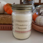 10 oz Strawberry Cheesecake Mason Jar Candle