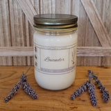 10 oz Lavender Mason Jar Candle