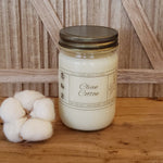 10 oz Clean Cotton Mason Jar Candle